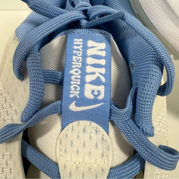 Nike NWT Men’s Size 10 Women’s Size 11.5 White Blue Hyperquick Volleyball Shoes - Picture 9 of 16